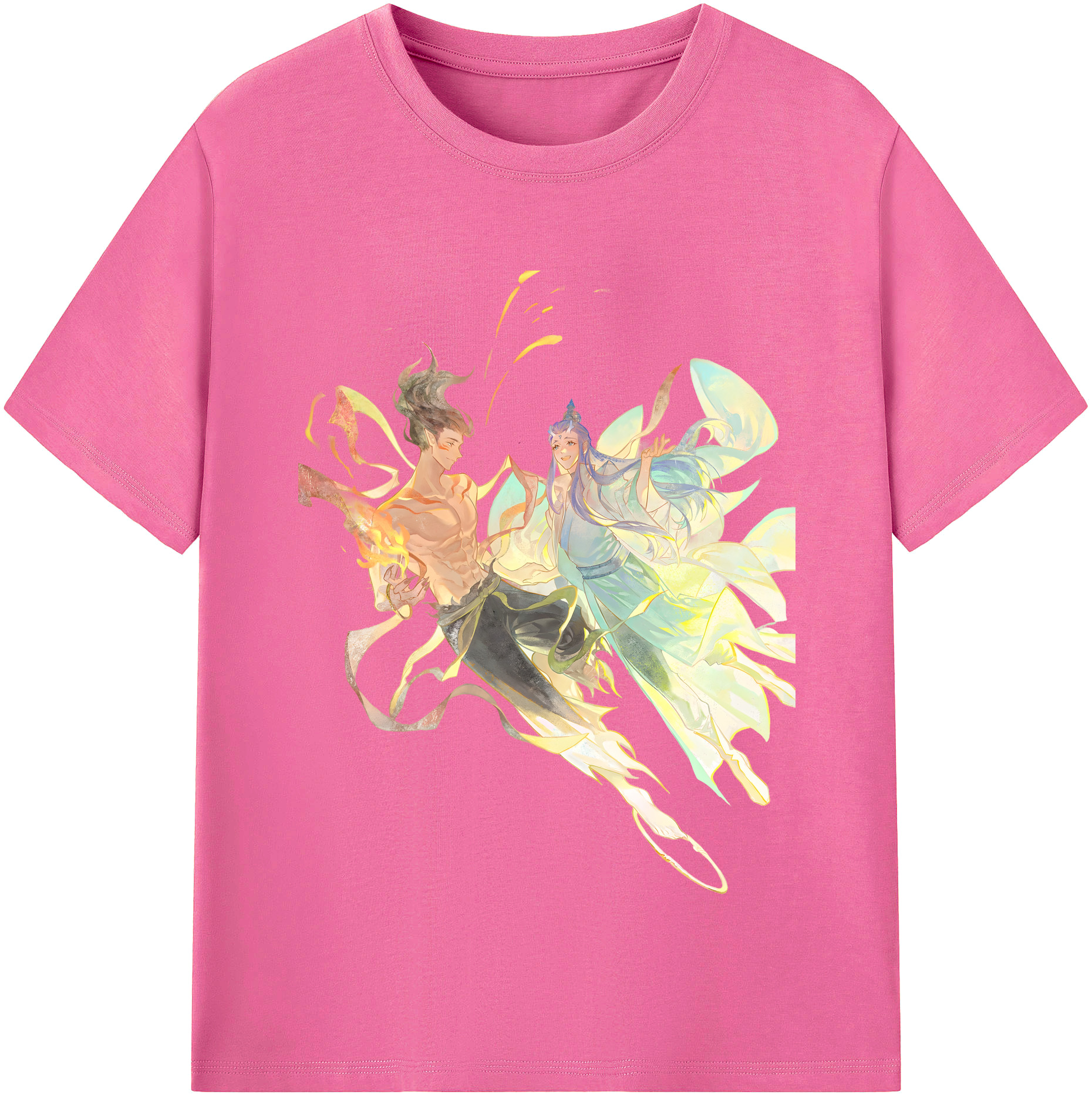 （画像用） Ne Zha 2 ナタ 魔童の大暴れ レディースカジュアルプリントTシャツ（綿100％）